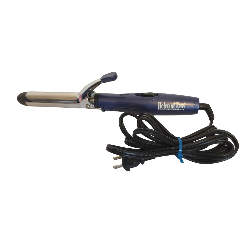 Helen of Troy Professional 1 Inch Curling Iron Blue Chrome Model 1681N